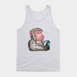 Monkey Walkman Meme Tank Top